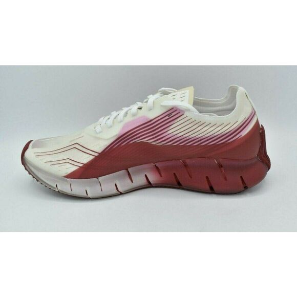 Reebok Men Sz 8.5 Cottweiler Zig 3D Storm White Red Stucco Running Sneaker Shoes